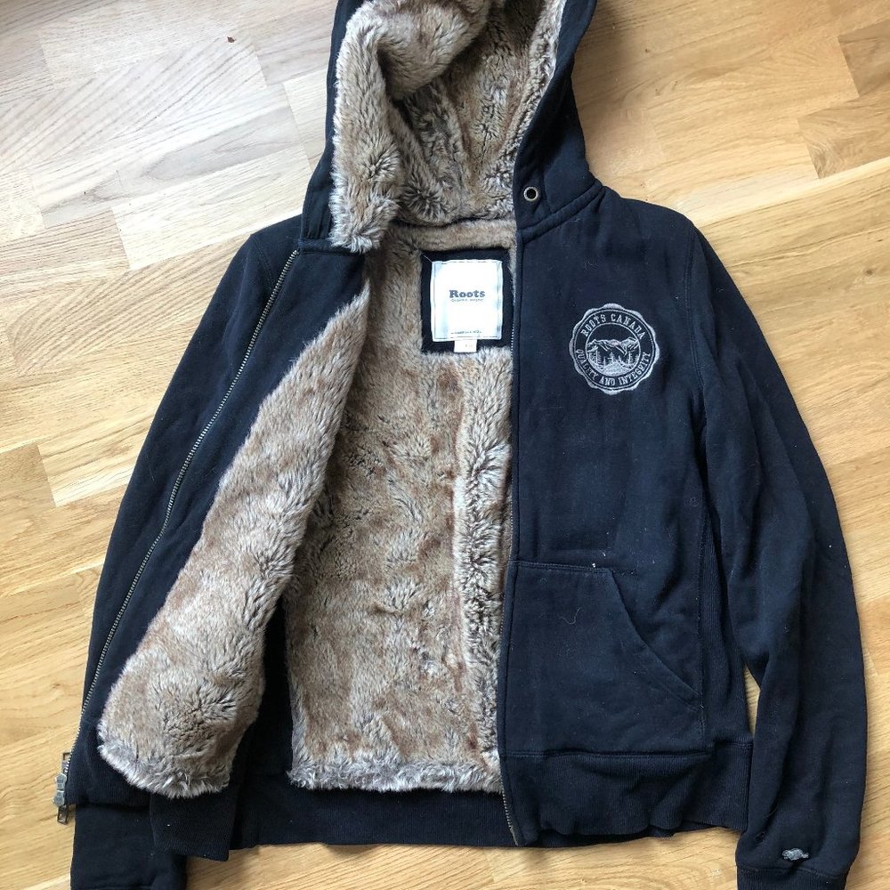 Roots Faux Fur Lined Hoodie
